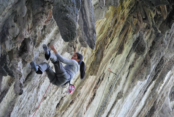 Fernanda on La Gripa 12c in La Cueva del Oso