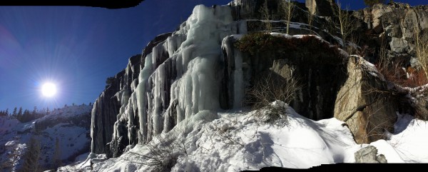 Sunny Falls using 'Pano' feature