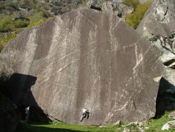 This steep slab had half a dozen sport routes on it, and an excellent ...