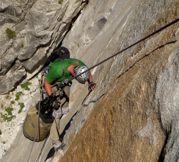 Fighting the Swing - descent, El Cap