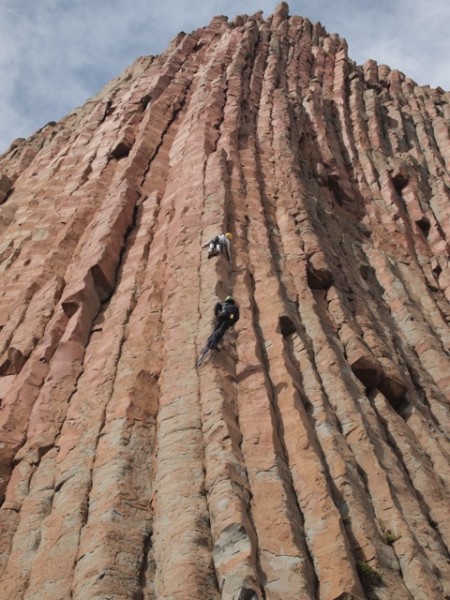 Dave and John on a new 5.11 route.