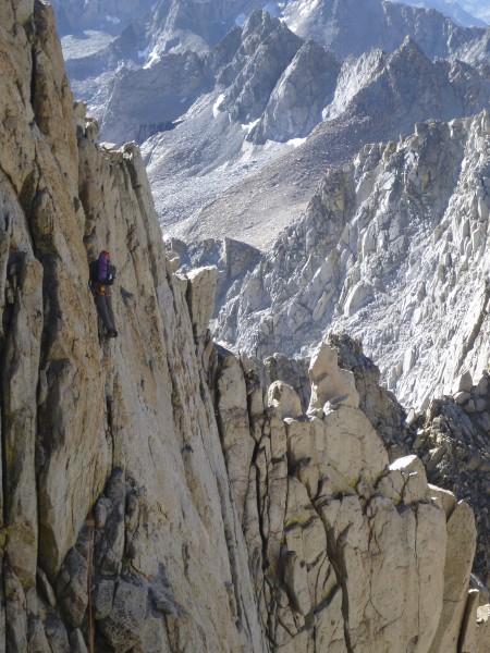 Negotiating the descent of Mt. Darwin