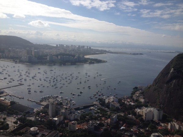 Looking down from El Morro.