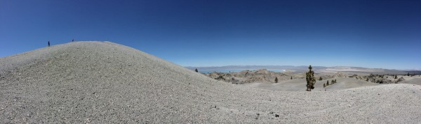 Mono Lake behind the pumice cone we climbed, somewhere south of Panum ...