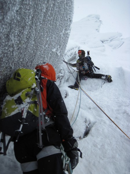 These guys generously shared their belay with us &#40;1/28/14&#41;. Yo...