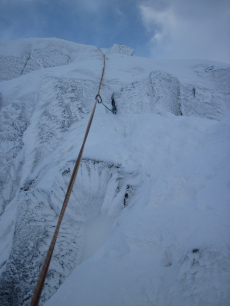 Somewhat steep getting to the summit.