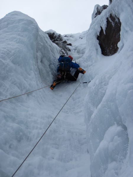 One of the Swedes nearing the top of the steep fun &#40;2/7/14&#41;. A...