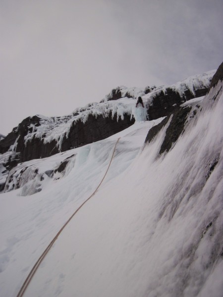 Susan on our 2nd route of the day &#40;2/10/14&#41;. Ramps and steep p...