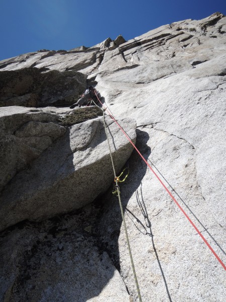 Me onsighting the moderate Pitch 6.