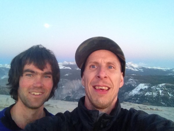 Dazed on the summit of Half Dome.