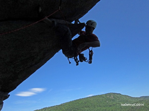 2nds ascent of P2 of The Cleaver