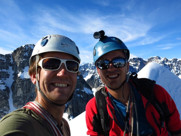 On the summit of Middle Troll, with Foraker visible in the background.