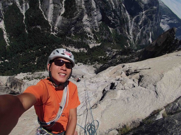 Kelly and I on Watkins last weekend! Amazing climbing on this route! L...