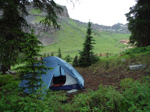 I'm glad I brought a tent and not an ultralight tarp, as I usually do....