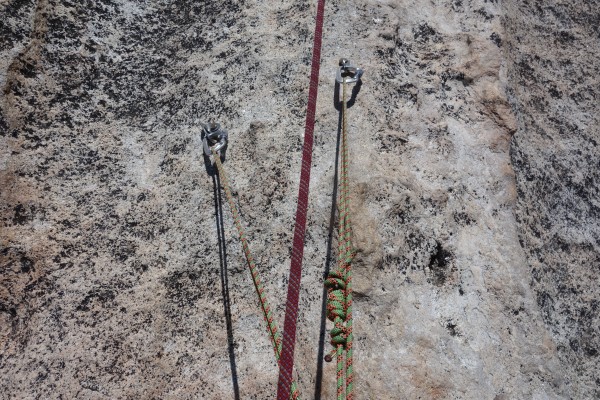 Bolts at the top of pitch 5