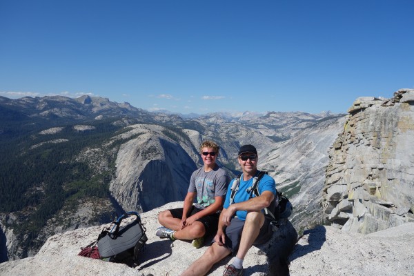 Reed and Kirt atop Half Dome