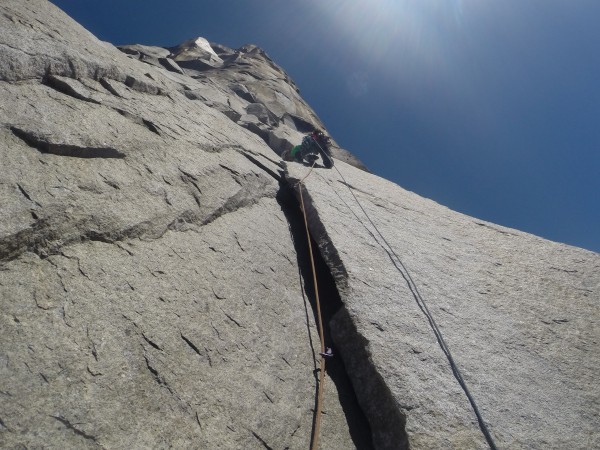 Me leaving Eagle Ledge.  I think this was the first pitch I was able t...