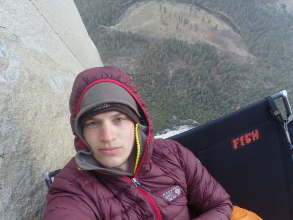 Bivy 2.  You can see El Cap meadow down below &#40;about 2000 feet dow...