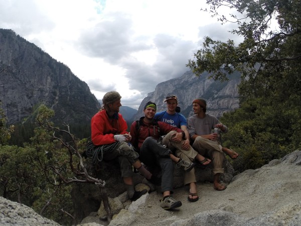 The Crew:  Jib, Todd, Myself, Oli. <br/>
 <br/>
This was after climbing Sereni...