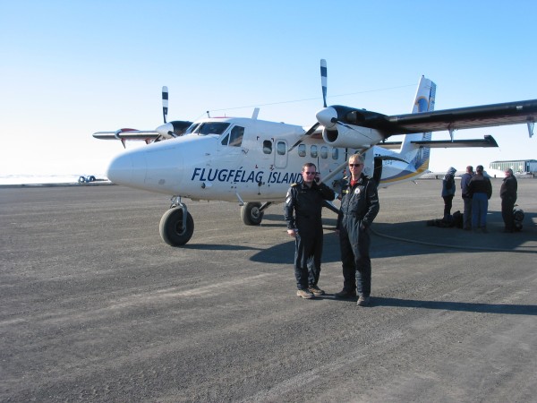 our chartered Twin Otter, workhorse of the High North - note mechanica...