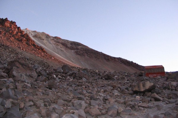 fausto gonzales hut at sunrise