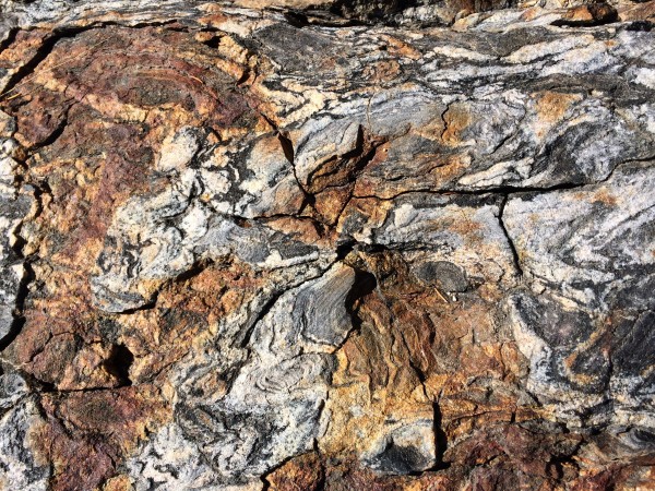 Cool rock on the edge of May Lake