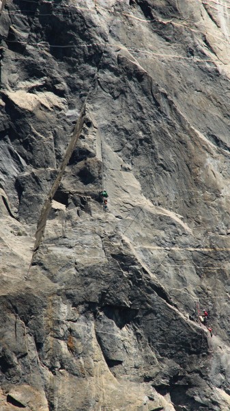 Ryan aiding up to the "Black Tower." Thanks to Tom Evans for the photo...