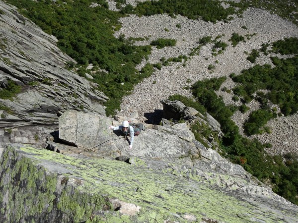 Jess coming up the Whitney-Gilman