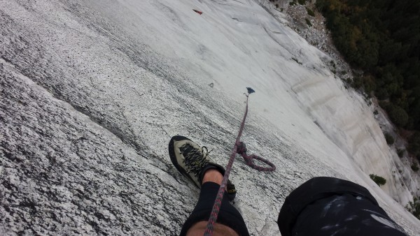 Slab climbing! This is what I came here for! I rigged up pitches 11, 1...