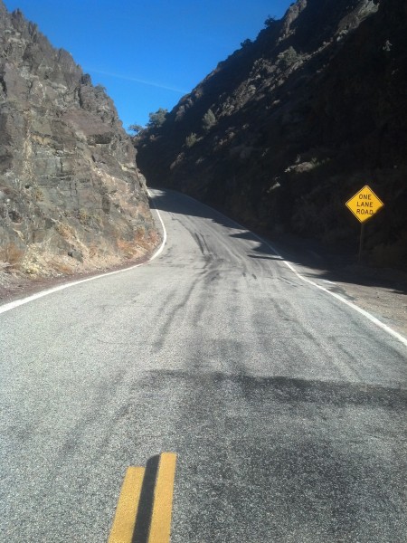 Adventures in mtn driving.  Eastern CA