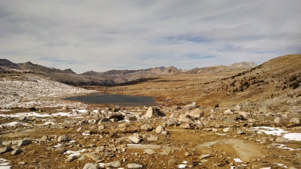 Looking down into Humphrey's Basin.