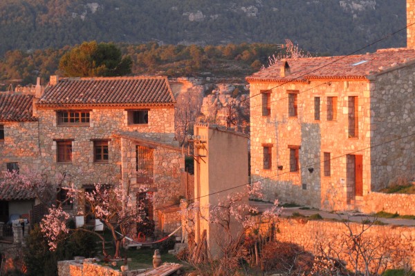 Siurana village catches the last of the light.