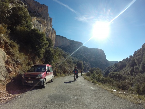 Perfect climbing conditions at Vilanova de Meia.