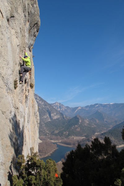 Climbing at Col de Nargo.