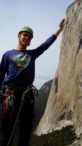 Tomas ensures that El Cap stays upright