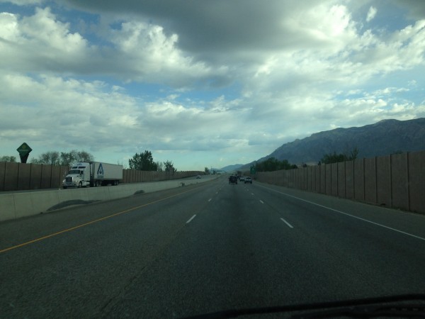 Heading up north way. Taken by Willard, Ut.