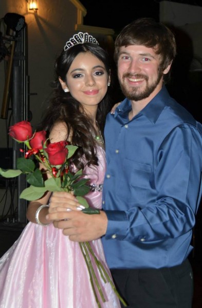 Mi amiga Estefania y yo a la quince!