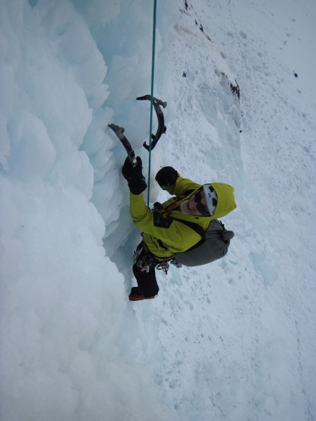 Rick Cowburn getting ready to move up, having removed a screw &#40;4/8...