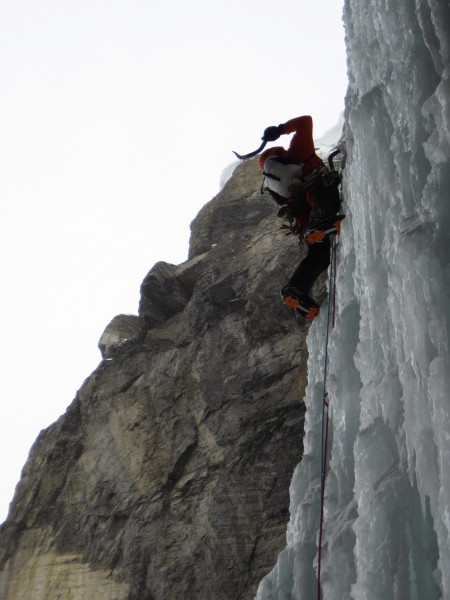 Brent on crux of Polar Circus &#40;4/11/14&#41;.