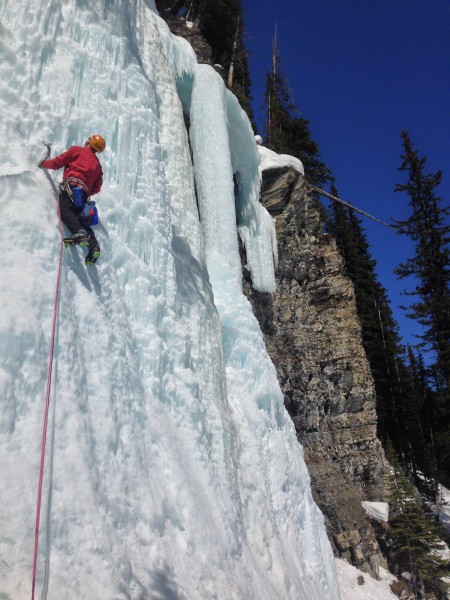 My turn - the 2nd pitch of Louise Falls &#40;4/13/14&#41;.