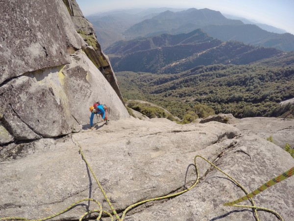 Real Nice Climbing on the upper pitches with good belays....