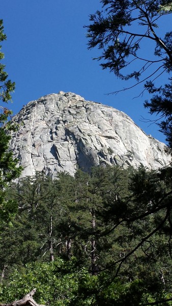 Maiden Buttress.  And you can clearly see the Whodunit dihedral runnin...