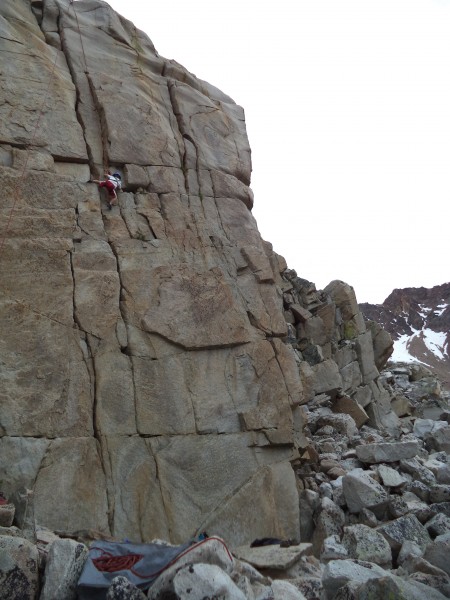 As we neared Yosemite, we climbed this sweet crack at Ellery lake