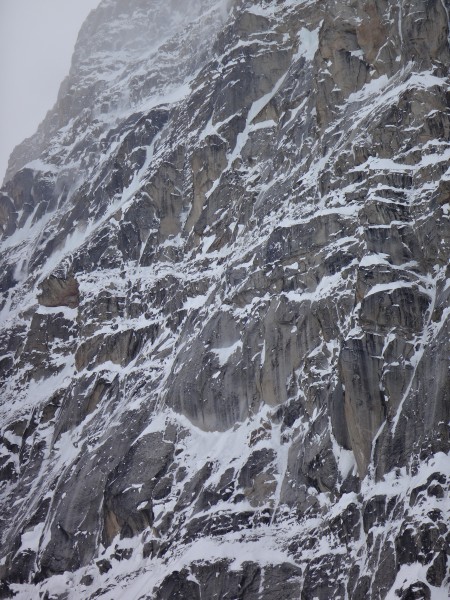 The North Buttress in storm