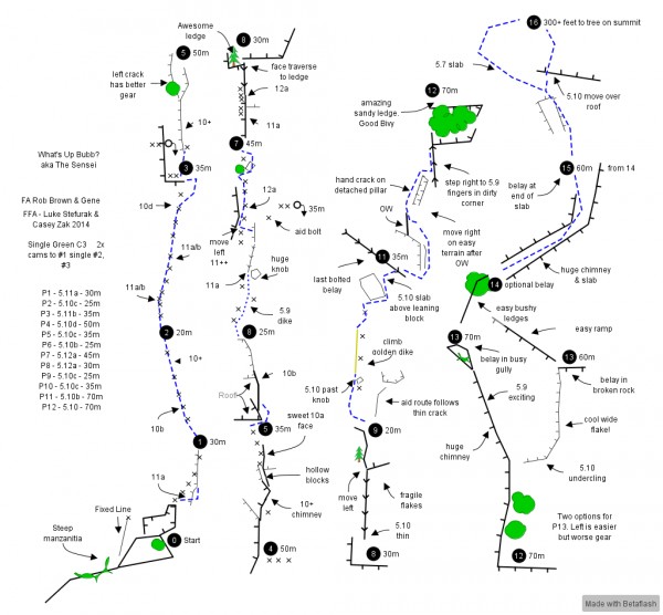 The Sensei Topo - Bubbs Creek Wall