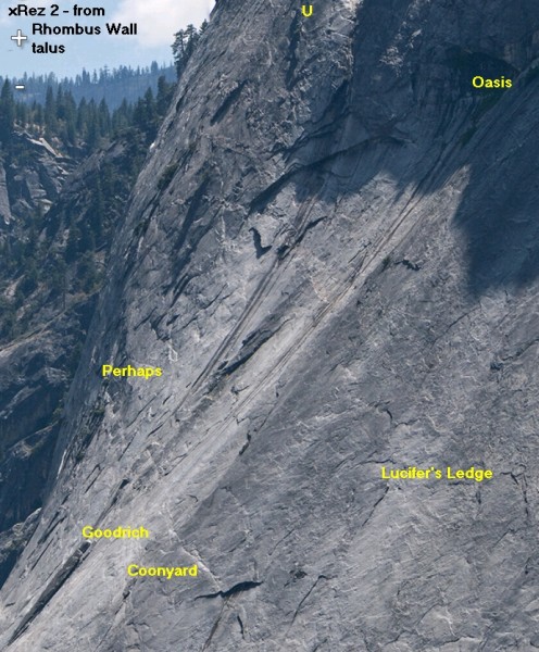 Glacier Point Apron - Center, from Rhombus Wall talus