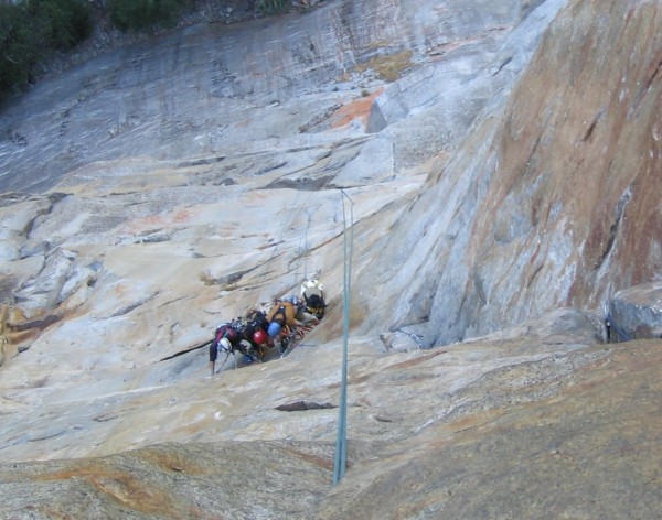 Bill, Travis, and Kris at the top of P6