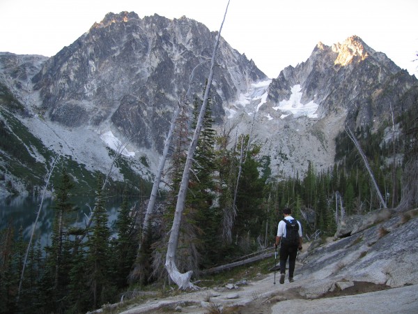 Approach to Dragontail Peak via Colchuck Lake