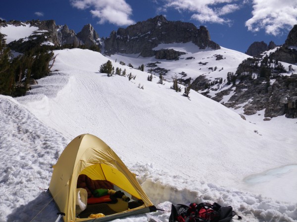 Camp within sight of Matterhorn Peak