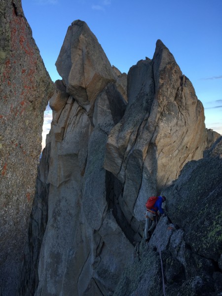 Wolf's Head has probably the best climbing of the whole Traverse.  Bry...